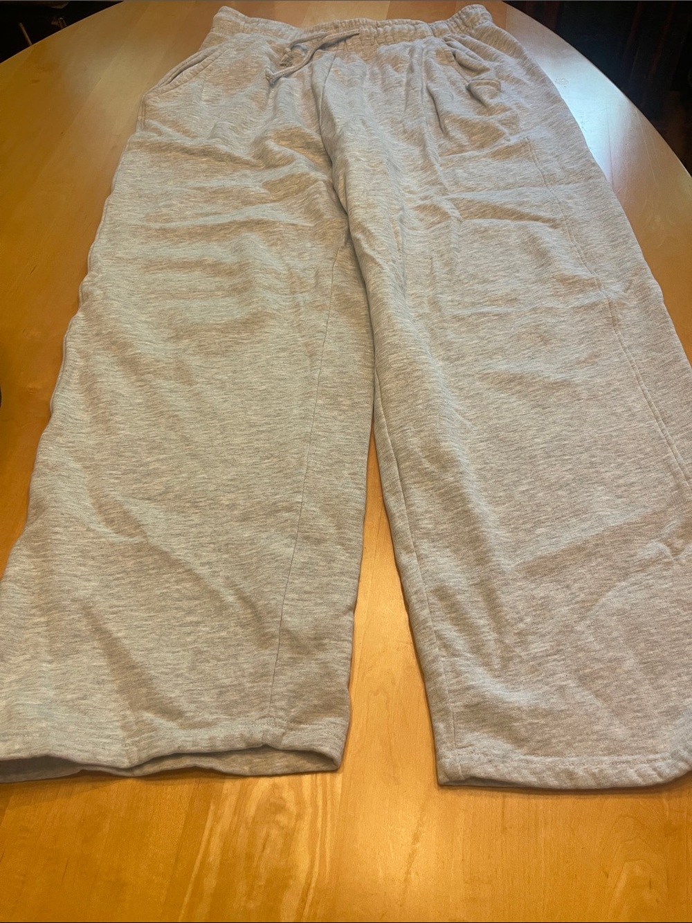 PULL&BEAR Light Gray Casual Wide-Leg Sweatpants